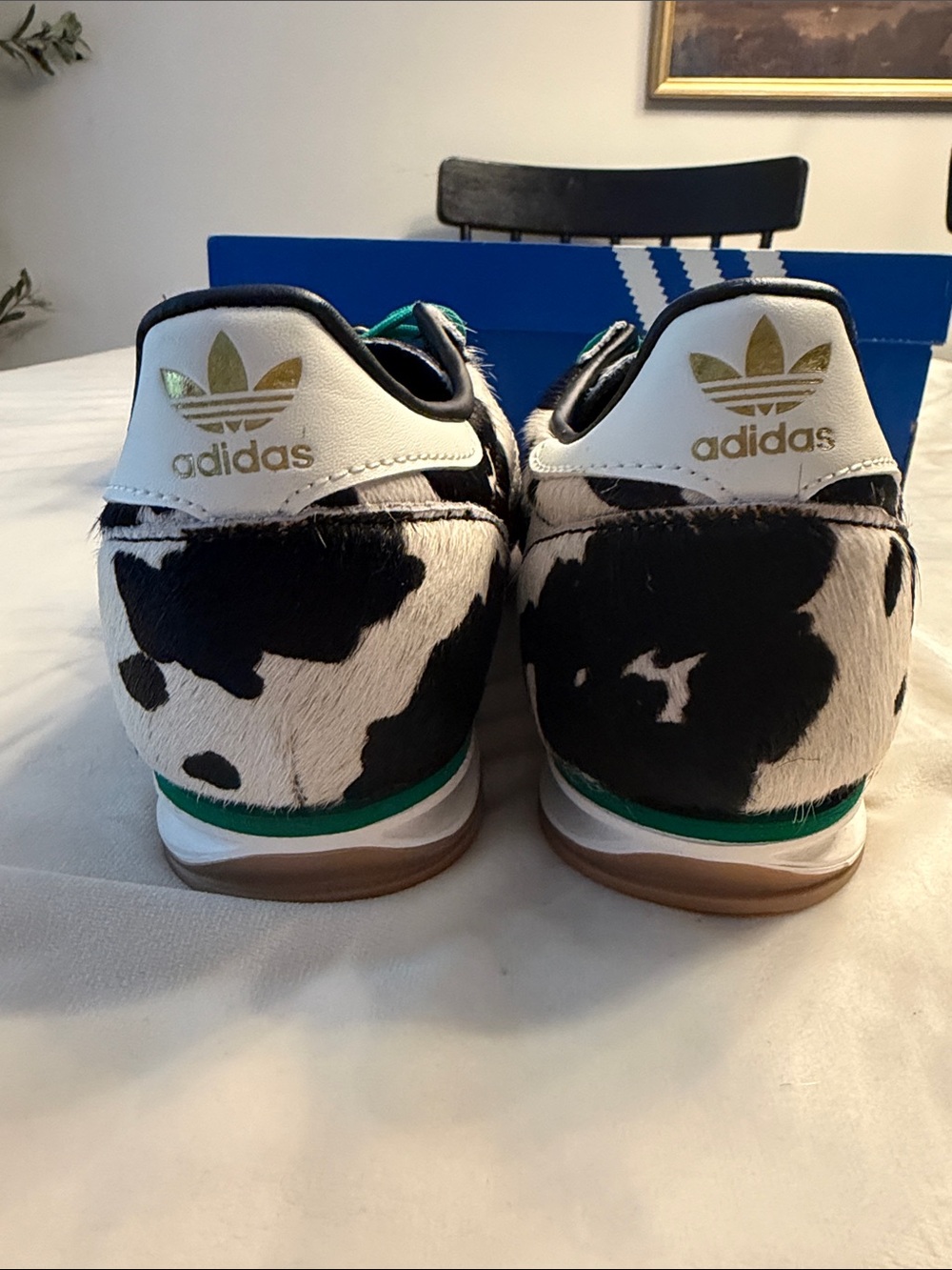 New! Adidas Women’s COW PRINT SL 72 OG SHOES, sz 8 - Picture 8 of 10